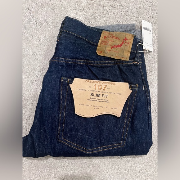 ORSLOW 107 IVY FITDENIM SELVEDGE JEANS ONE WASH SZ 2 (M) MADE IN JAPAN